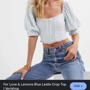 For Love & Lemons Leslie Crop Top